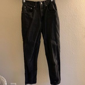 Crossroads Classic Black/Dark Gray Mom Jeans